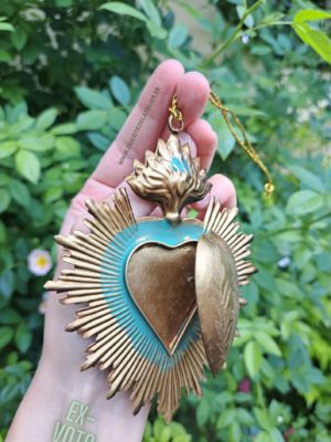 Coeur Ex voto boîte à suspendre - Plus qu'un !